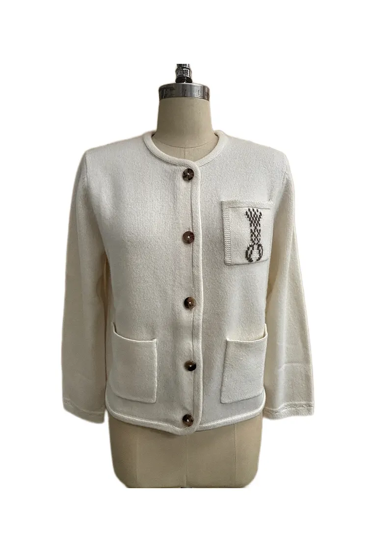 Pull cardigan court pour femme