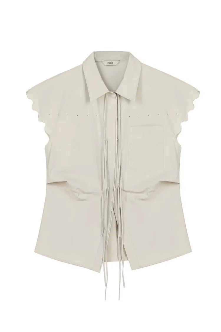 Blouse décontractée brodée pour femme