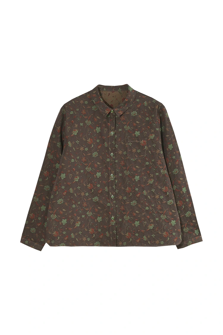 Chemisier décontracté à imprimé floral pour femme